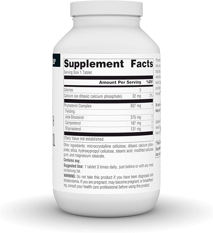 Source Naturals Mega Strength Beta Sitosterol, Plant Sourced, 375mg - 240 Tablets