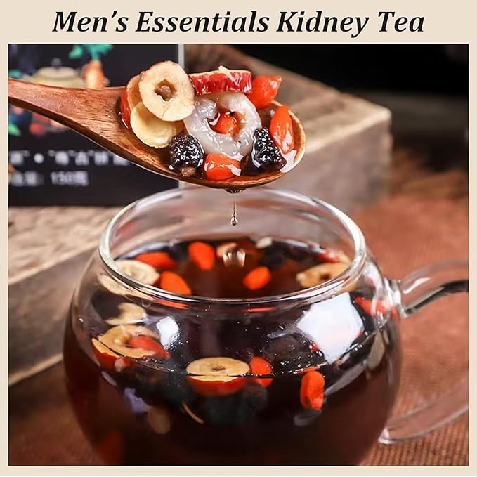 Ginseng Mulberry Herbal Tea, 30 bags Kidney Tea Formula Ginseng Six Treasure Tea, Organic Liver Support & Kidney Cleanse -Healthy Cleansing for Men & Women, Te Para Limpiar Los Riñones (30bag/3boxes)