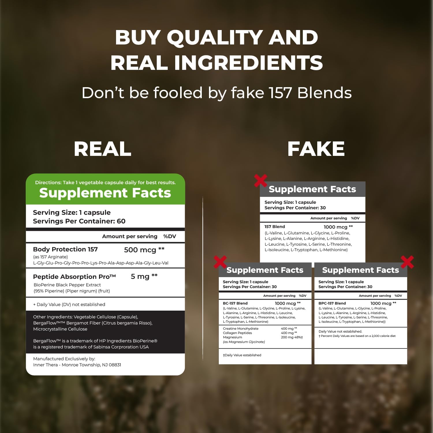 Extra-Strength BP-C 157 Capsules - Advanced Peptide - 500mcg (Proudly Made in USA) - 2 Month Supply - Muscle Health - Tissue Health - Gut Health - Rapid Recovery - Strength and Wellness - 60 Capsules