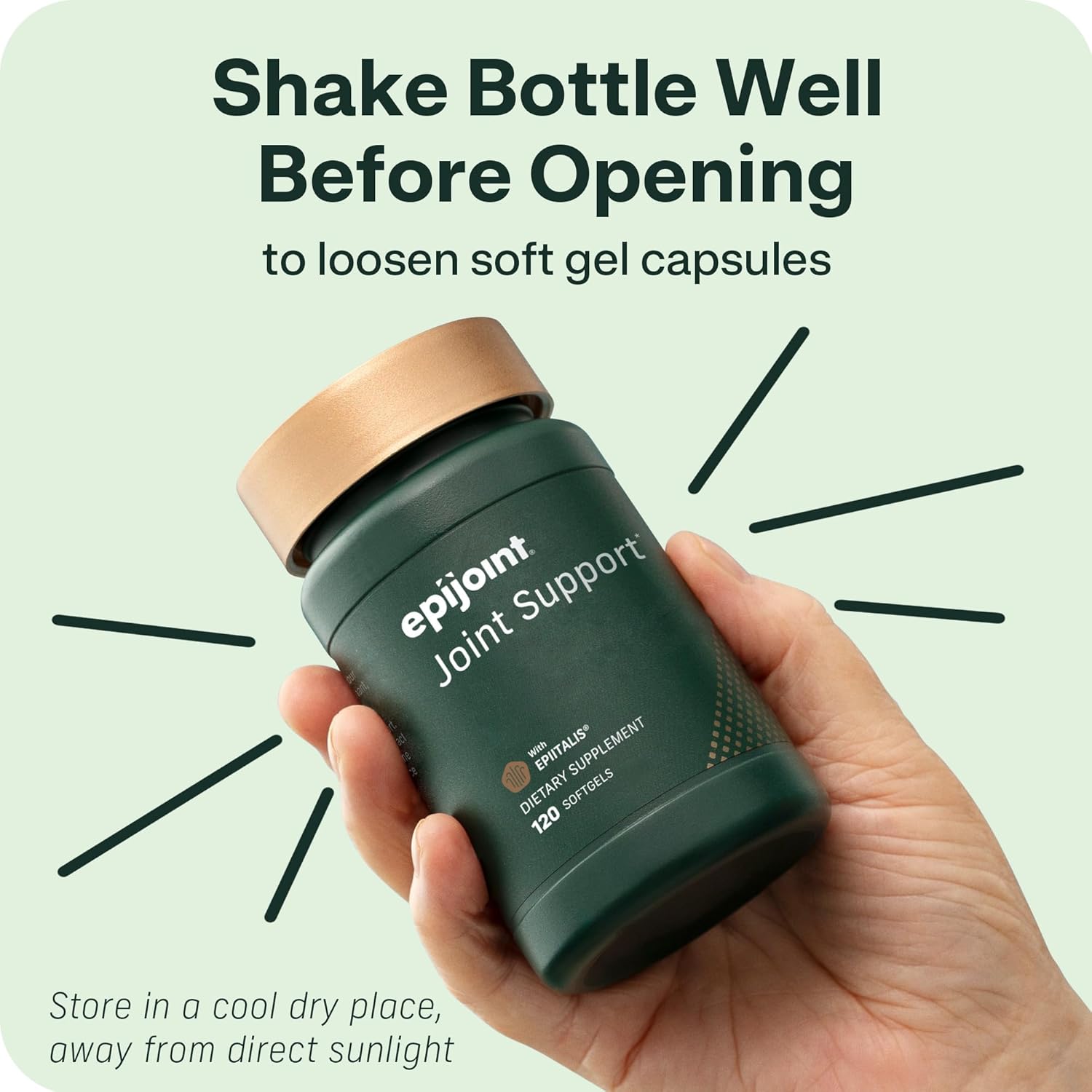 Joint Support – Supports Mobility & Osteoarthritis – May Help Reduce Inflammation with Patented Epiitalis – 120 Capsules