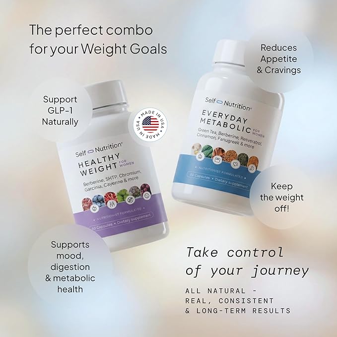 Healthy Weight Loss Supplement for Women, Vegan, Appetite and Craving Control, Fat Burner, Metaboilism Booster, Weight Loss Supplement, Metabolism and Mood Booster - 60 Units