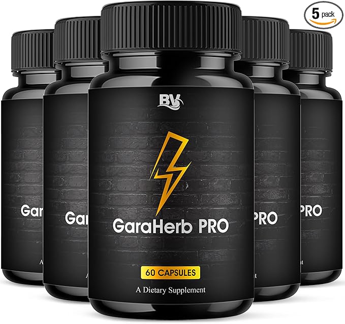 BLUE VIBE Garaherb Pro Premium Performance Capsules, Garaherb Advanced Health and Performance Supplement Pills, Garaherbs Daily Health Support and Overall Energy Formula (5 Pack - 300 Capsules)