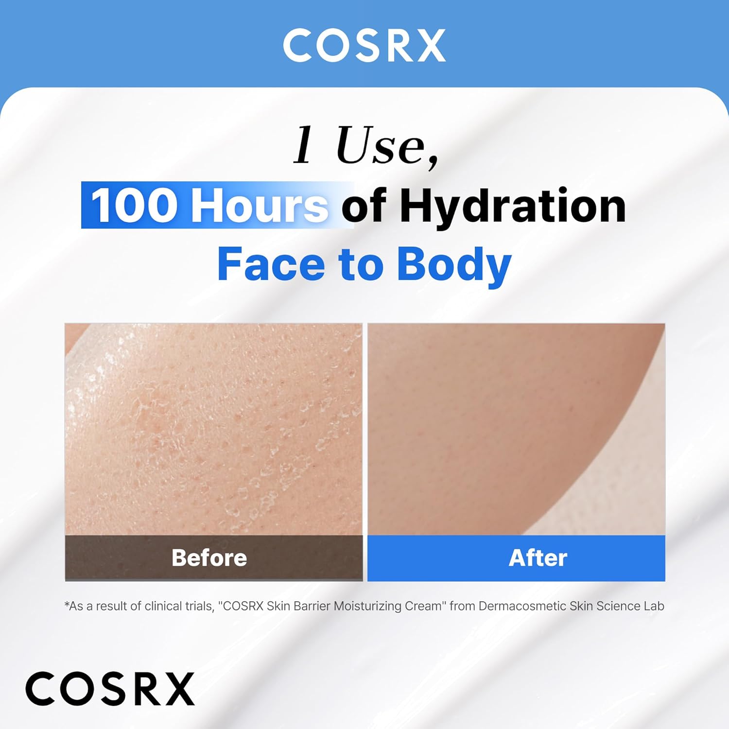 COSRX Barrier Moisturizing Cream - Body and Face Moisturizer for Dry Skin with Ceramide & Hyaluronic Acid, Unscented Hydrating Body Lotion, 15.2 fl.oz, Korean Skin Care, Stocking Stuffers