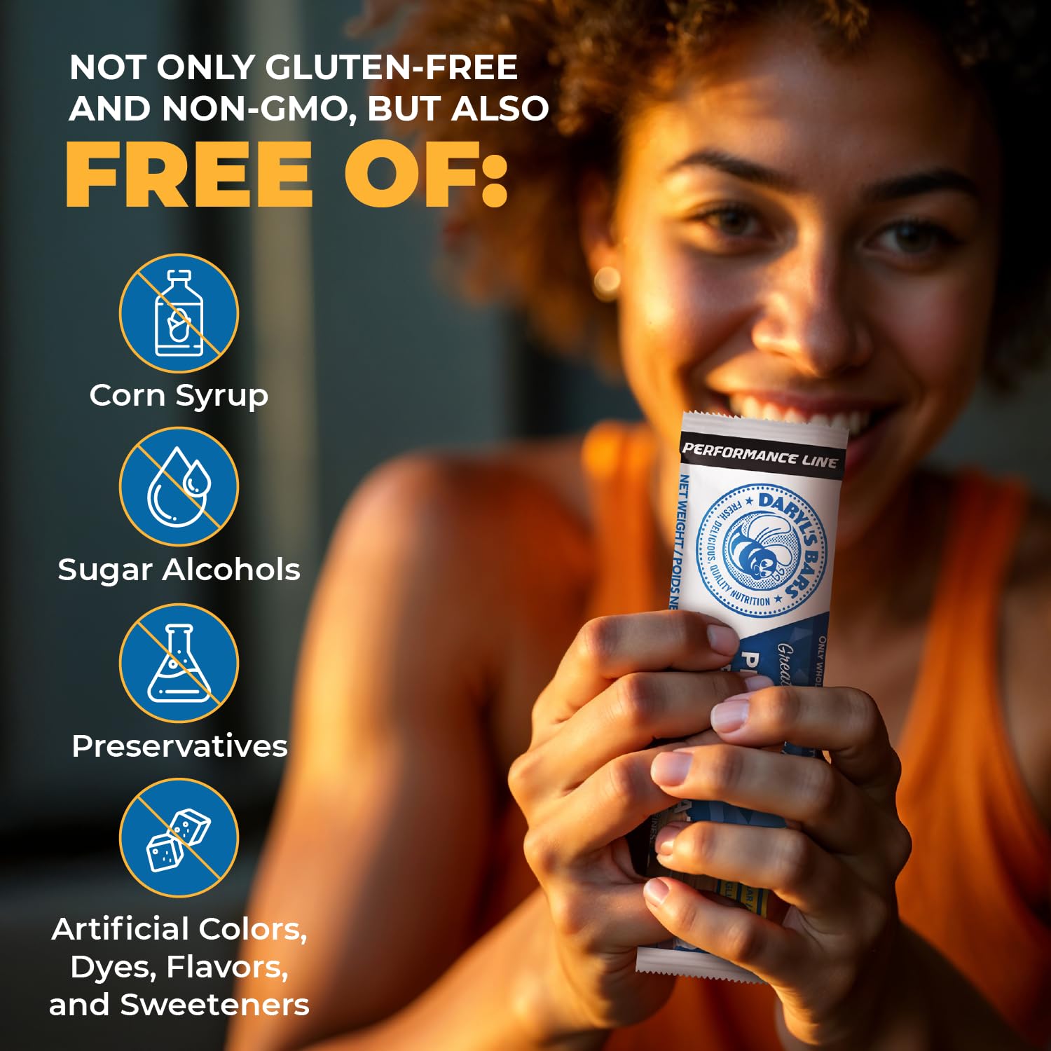 Daryl's Bars Peanut Butter Chocolate On the Go Snack On the Go Whey Protein Bars, Gluten Free, Protein Snack, Meal Replacement, Pack of 2