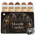 Moonlit Garden Collection Assorted Herbal Tea Gift Set - Hand-Crafted Loose Leaf Teas, Presentation Gift Box with Loose Leaf Steeper Included, Sleepytime Tea - 5 Unique and Flavorful Teas, 75+ Cups