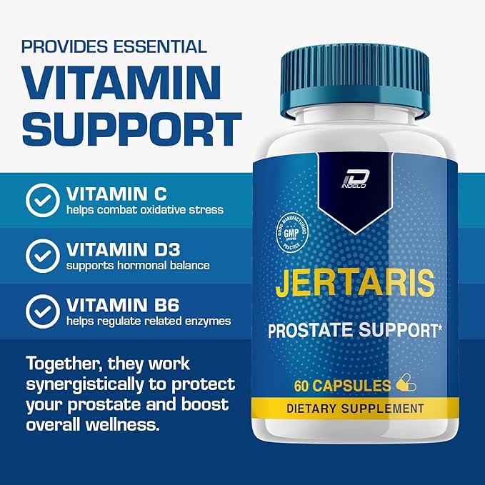 (1 Pack) Jertaris Advanced Formula Pills, Jertaris Support Supplement, Overall Wellness, Maximum Strength (60 Capsules)