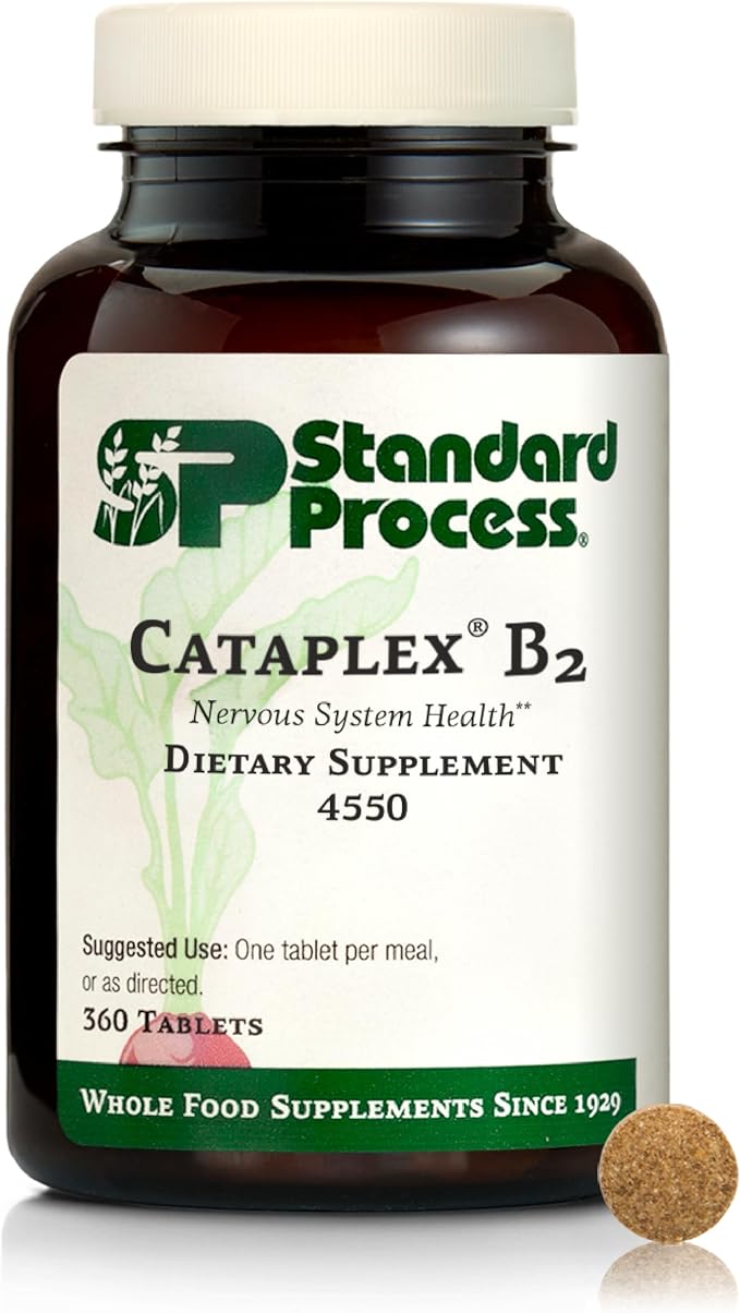 Standard Process Cataplex B2 Nervous System Health Dietary Supplement - Non-Dairy & Non-Soy - Brain Health Support - 360 Tablets
