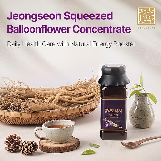 Korean Bellflower Root Extract (Doraji) Concentrate – Natural Plant-Based Concentrate for Throat Support, 420g
