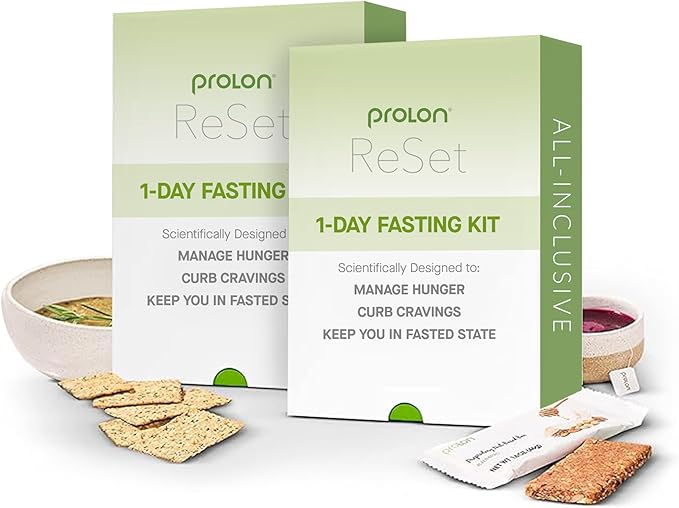 Prolon 2-Day Reset Fasting Kit | Fast with Food | Supports Healthy Aging & Weight Management | Low-Calorie, Plant-Based Meals & Snacks | Developed to Not Break Your Fast (2-Day Kit)