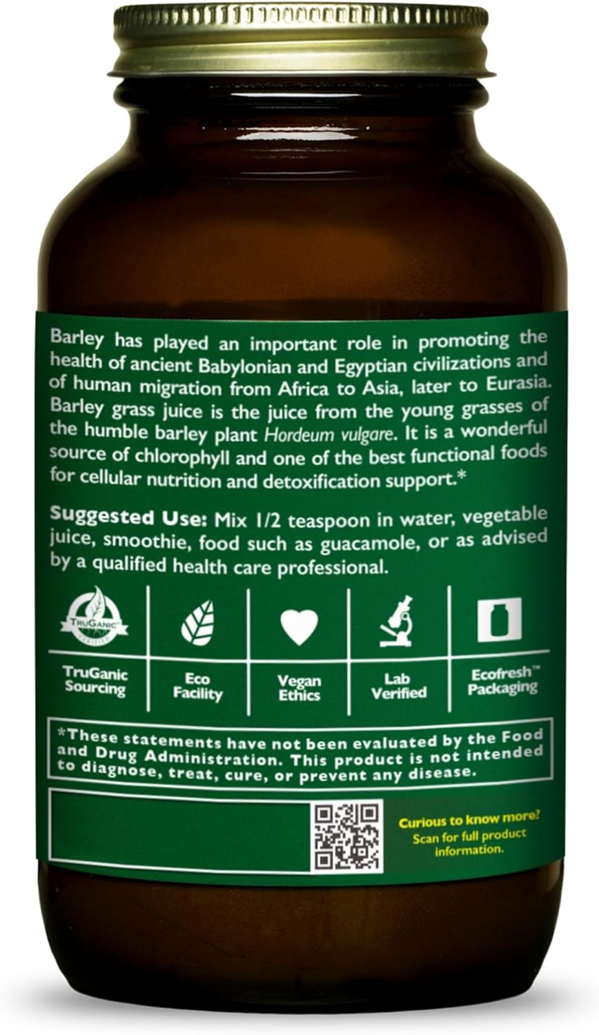 HealthForce SuperFoods Barley Grass Juice – 8 oz Powder