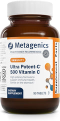 Metagenics Ultra Potent-C 500 - Buffered Vitamin C Supplement for Immune Support, Antioxidant Defense & Collagen Formation - Gentle, Stomach-Friendly, Non-GMO, Gluten-Free - 90 Tablets