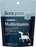 Fera Pets Dog Multivitamin Chews with Glucosamine and Probiotics - Essential Dog Vitamins & Minerals - Promotes Healthy Digestion & Joints - Boosts Skin & Coat Health with Omega-3s - 10 Soft Chews
