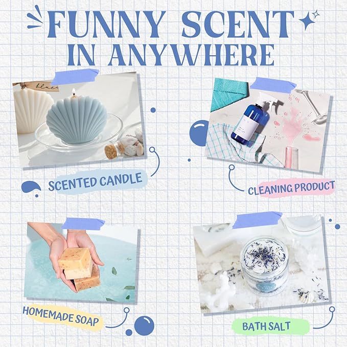 SALUBRITO Clean Fragrance Oils Set, Premium Essential Oils Set for Diffuser, Candle, Soap Making, Fresh Cotton, Clean Home, Fresh Linen, Soft Powder, Blossom Soap, Mint, Strong Scented Oils