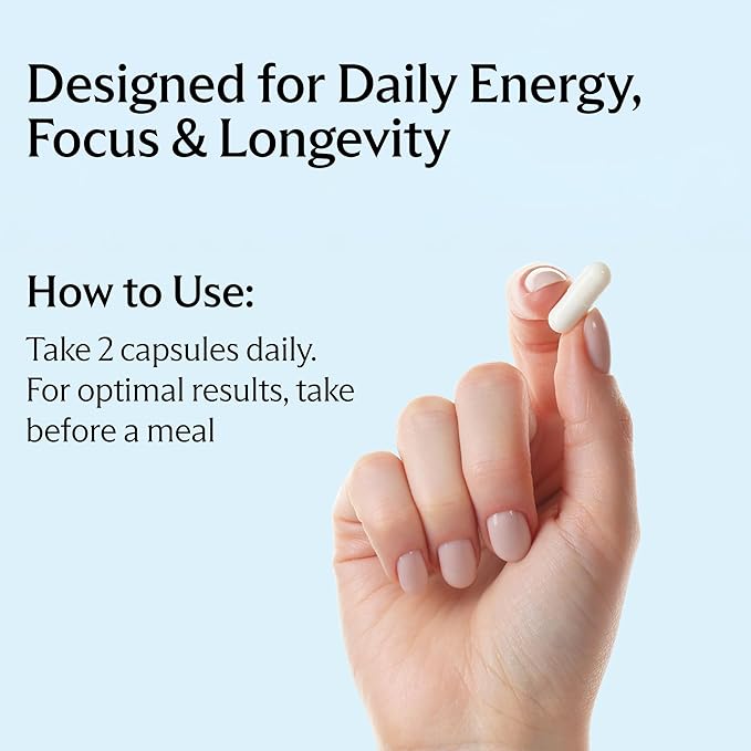 SHED NAD+ Supplement Vitality Complex with Nicotinamide Riboside (NR), Alpha-GPC, TMG & Methylated B Vitamins – Supports Energy, Focus, Cellular Health & Aging – 60 Capsules