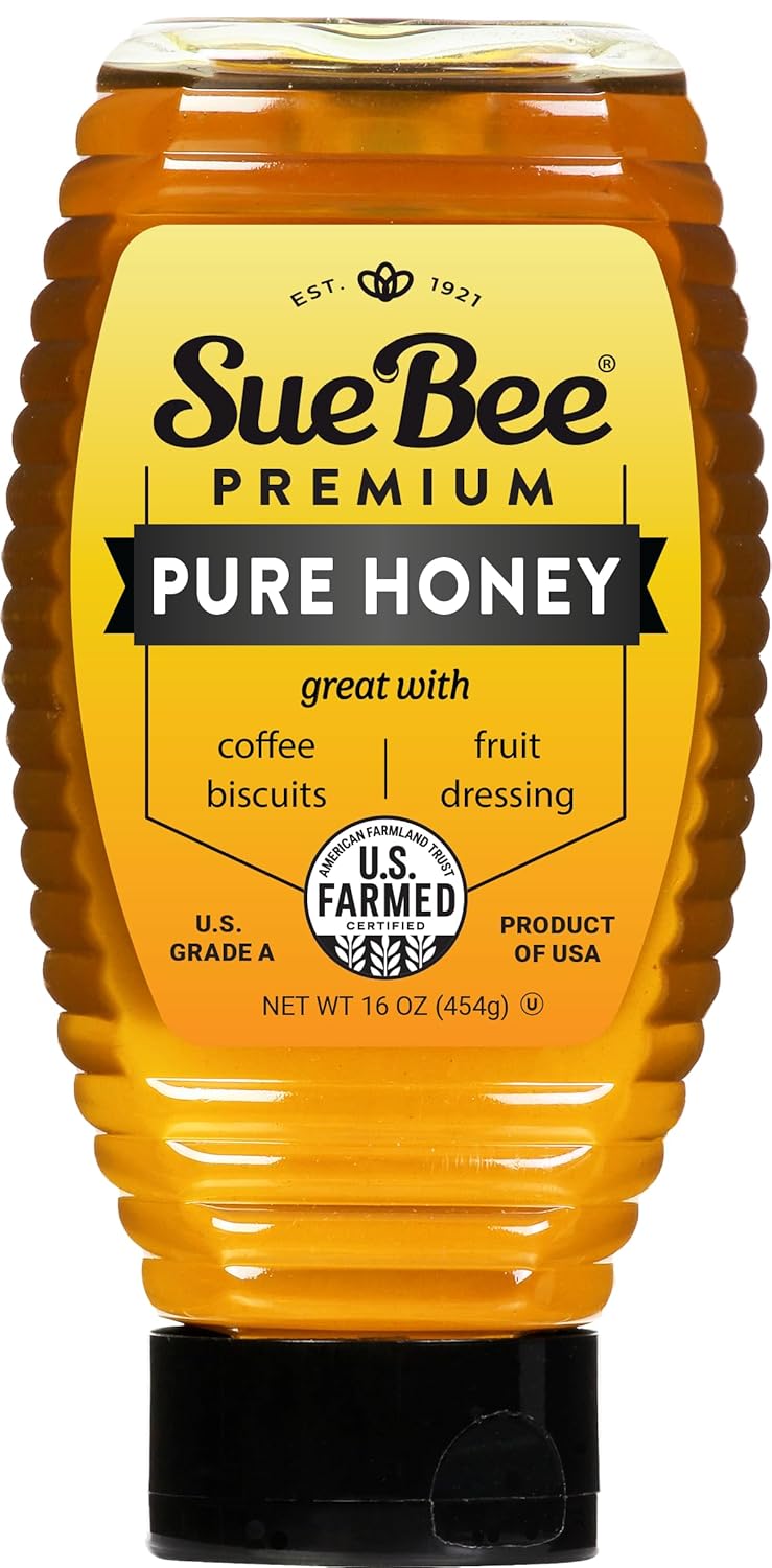 Sue Bee Pure Premium Honey From USA Beekeepers, 16 Ounce
