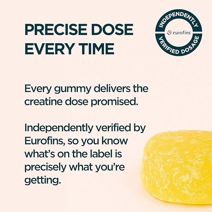 Myprotein Creatine Gummies, 5g Creatine Monohydrate per Serving, Lemon, 90 Count, 18 Servings, Chewable Post/Pre Workout Strength & Recovery Sports Nutrition Supplement, Vegan, Non-GMO