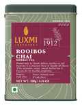 Luxmi Estates - Rooibos Chai - Organic Rooibos Tea with Spices - Loose Leaf - 100g (50 Cups), Limited Fall Tea with Cinnamon, Cardamom and Clove, Perfect for Relaxation