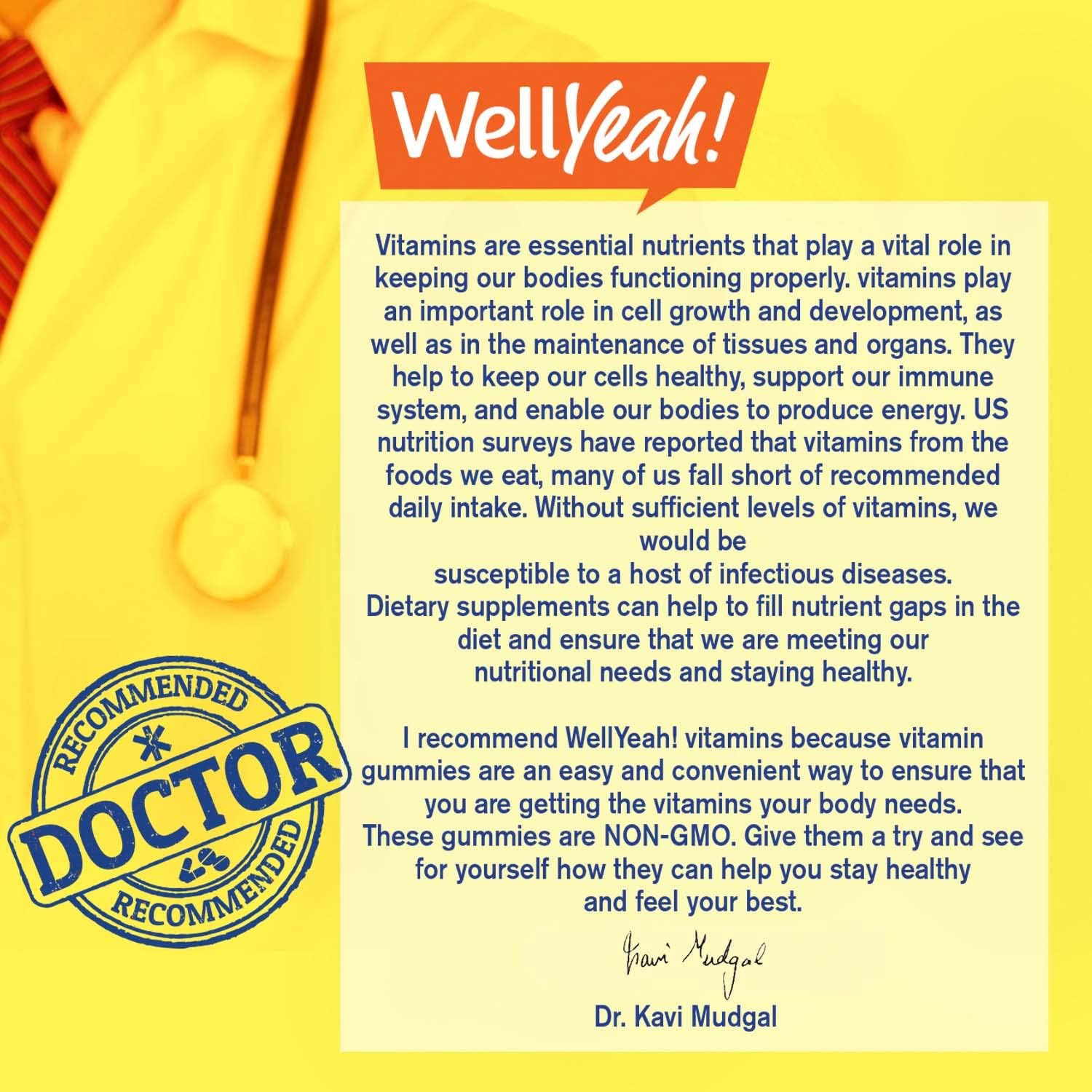 WellYeah Calcium 500mg + Vitamin D3 1000 IU (25 mcg) Gummies for Kids - Bone Health and Muscle Supprt, Immune Support Gummy, Non GMO, Gluten Free, Mix Fruit Flavors - 60 Gummies