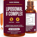 Liposomal B Vitamins Complex Liquid – High Absorption for Energy, Brain & Skin Health, Hair & Nails, Advanced Liposomal Delivery, Vegan, Non-GMO, 2 Fl Oz