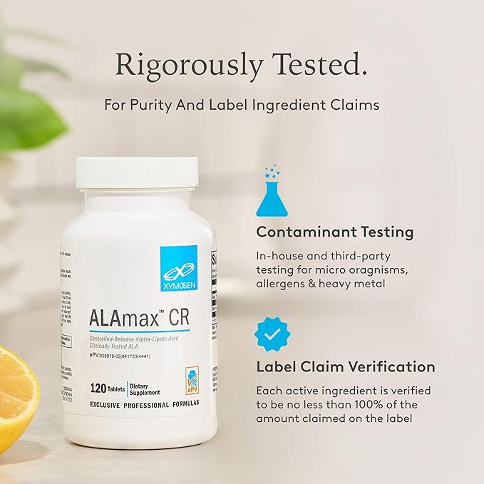 XYMOGEN NiaVasc Niacin 500mg - Sustained-Release Niacin for a Lesser Flushing Effect - Supports The Maintenance of Healthy Blood Lipids (120 Time-Release Tablets)