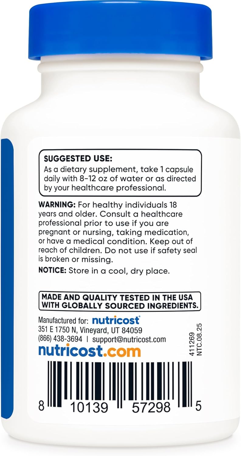 Nutricost Rhodiola Rosea 500mg, 60 Vegetarian Capsules - Gluten Free and Non-GMO Rhodiola Rosea Supplement