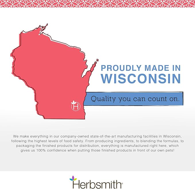 Herbsmith Senior Dog Wisdom – Dog Dementia Supplement – DHA for Senior Dog Brain Health - Senior Supplement for Dogs- 75g