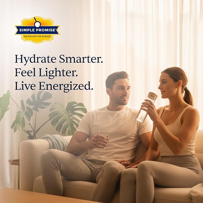 Simple Promise ElectroSlim - Sugar-Free Electrolyte Powder Hydration Support with Essential Electrolytes - No Sugar Formula for Daily Energy Balance - Lemon Lime Flavor