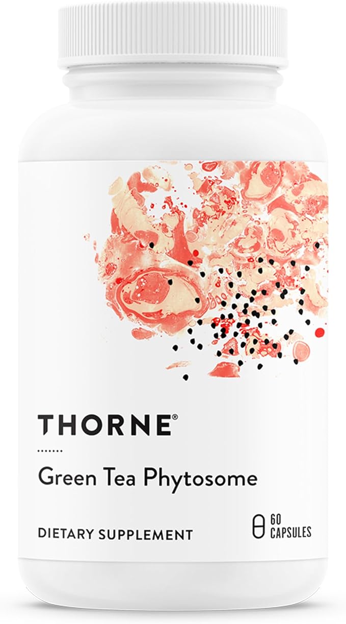 THORNE - Green Tea Phytosome - Antioxidant, Liver Protective, and Metabolic Benefits* of Green Tea Without The Caffeine - 60 Capsules