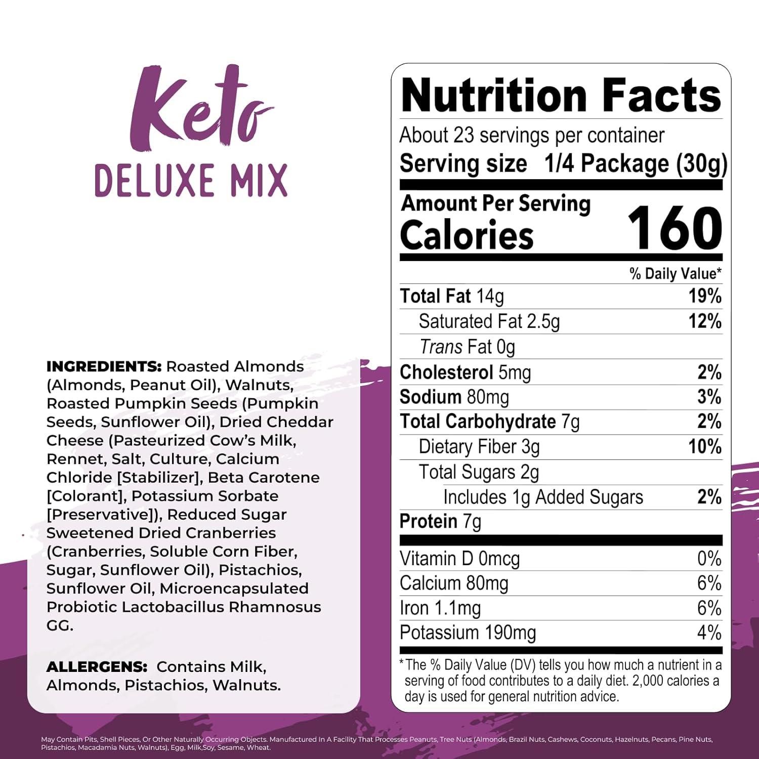 Nature’s Garden Keto Deluxe Mix – Probiotic Cheese Balls, Crunchy Keto Snack, Unsalted Mixed Nuts, Deluxe Mixed Nuts, Keto Snack Mix, All Natural, Heart Healthy Nuts – 24 Oz Bag (Pack of 1)