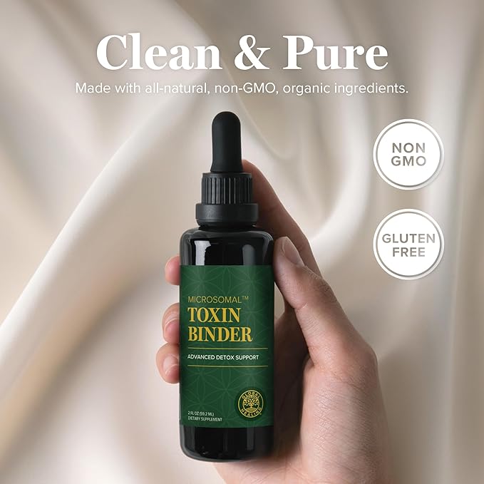 Global Healing Center - MicroSomal Toxin Binder - Detox Support - 2 Fl Oz