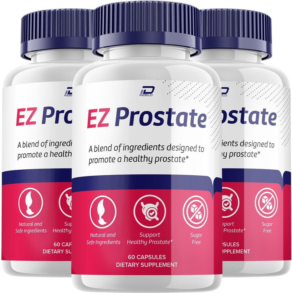 EZ Prostate Supplement for Men – EZProstate Pills Advanced Formula Supplements EZ Prostate for Men Health Supplement, Reviews (3 Pack - 180 Capsules)