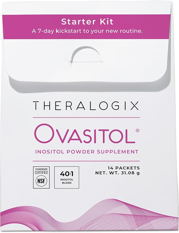 Theralogix Ovasitol Inositol Powder – 7-Day Starter Kit | Premium Inositol Supplement for Women | 40:1 Ratio Myo & D-Chiro Inositol | Supports Hormonal & Metabolic Health