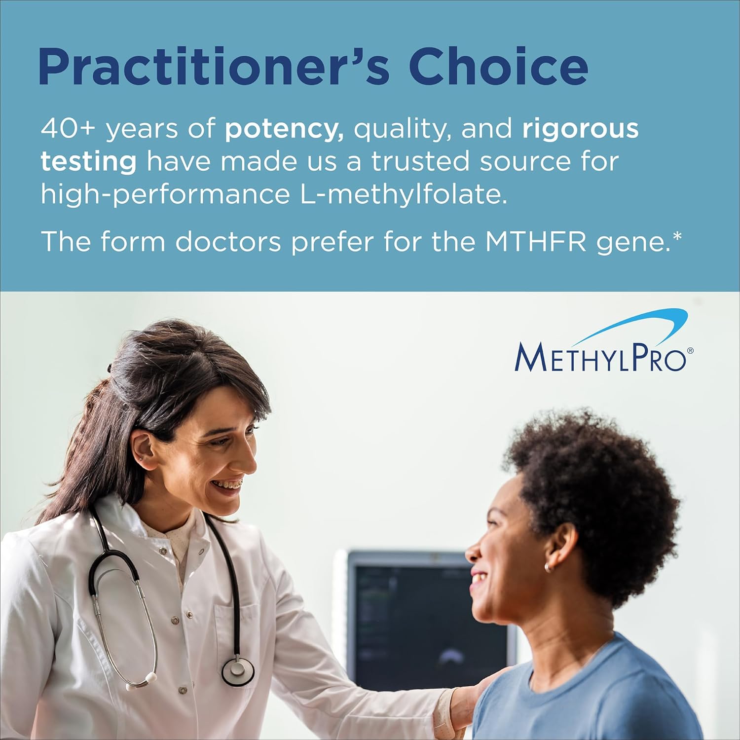 MethylPro L-Methylfolate 15 mg - L Methyl Folate, Methylfolate Supplement for Women & Men, Methylated Vitamin B9 (5-MTHF) for Brain Health, Focus, and Calm - 60 Capsules (Pack of 1)