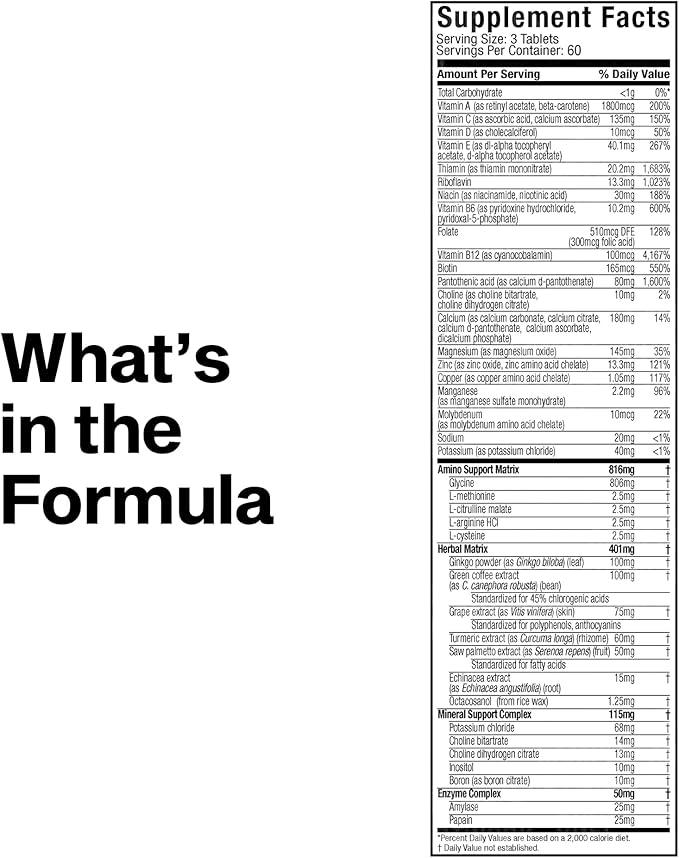 MuscleTech Platinum Multivitamins for Men & Women - Multi-Vitamin Supplement for Immune Support - 18 Vitamins & Minerals, Vitamin A C D E B6 B12 - Daily Workout Supplements for Men - 180 Capsules