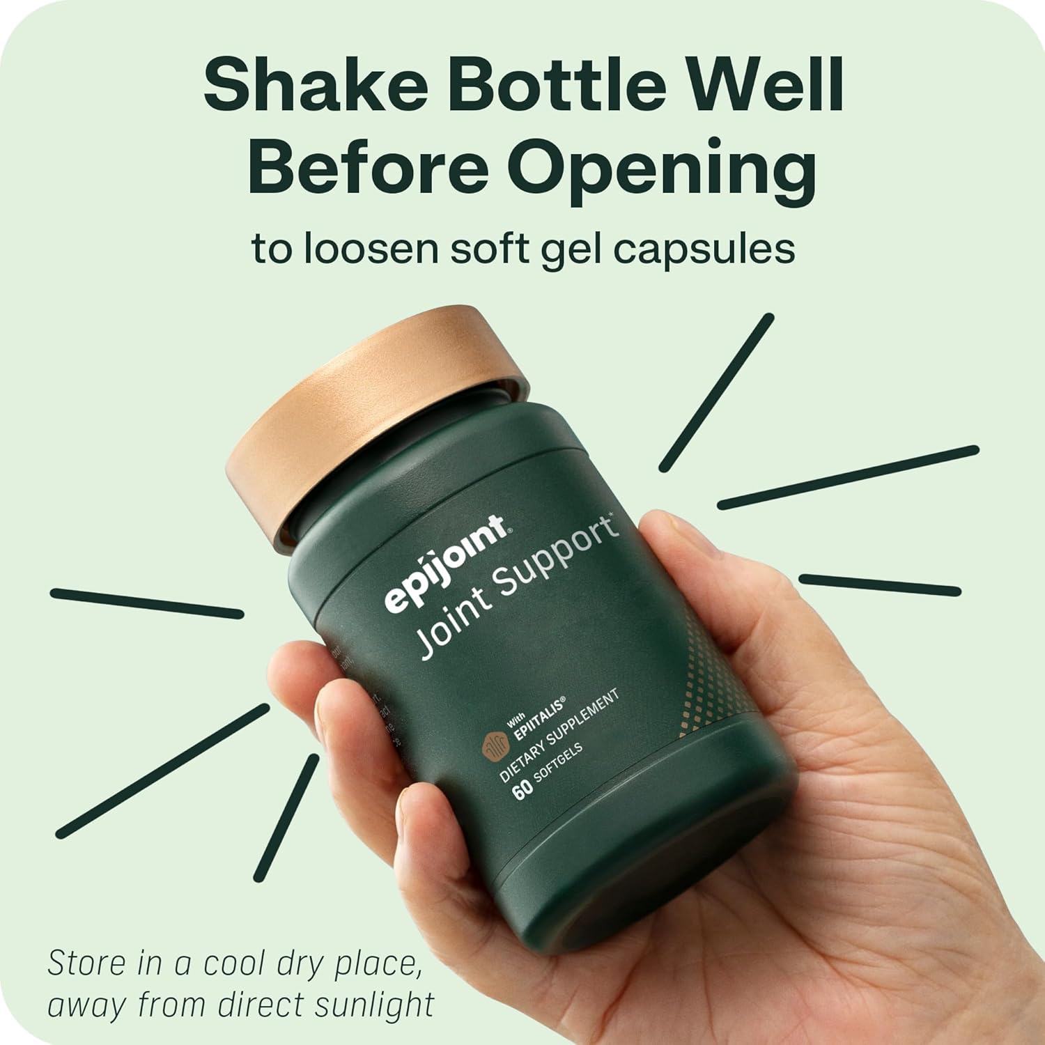 Joint Support – Supports Mobility & Osteoarthritis – May Help Reduce Inflammation with Patented Epiitalis – 60 Capsules