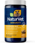 NaturVet Mushroom Max Advanced Immune Support Dog Supplement – Helps Strengthen Immunity, Overall Health for Dogs – Includes Shitake Mushrooms, Reishi, Turkey Tail – 120 Ct.