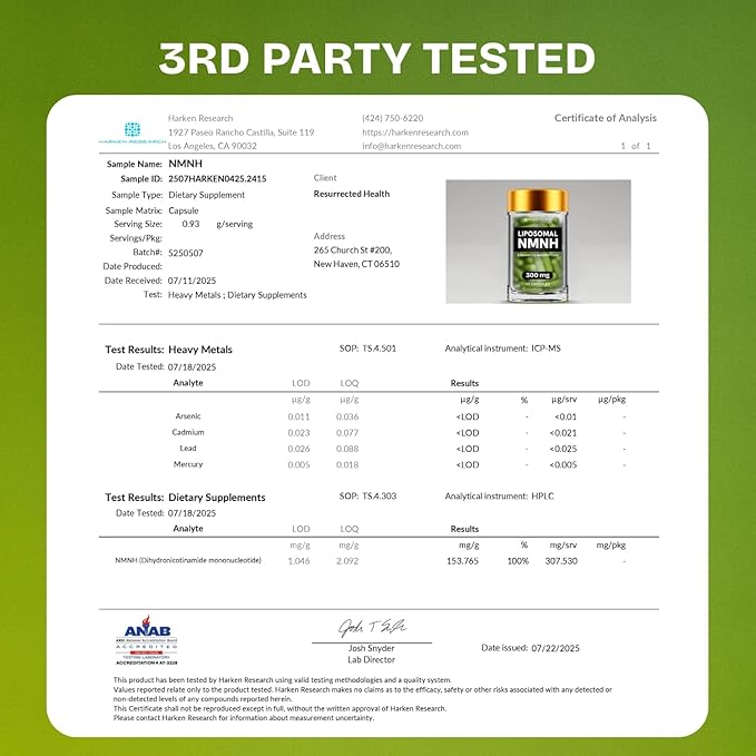 Liposomal NMNH Supplement 300mg – Boosts NAD Anti-Aging, Energy & Focus – NMM Capsules Alternative to for Cellular Vitality – Third-Party Tested, 240 Vegan Capsules | 4 Packs