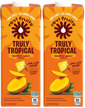 Revl Fruits 100% Juice, No Added Sugar, Pineapple Mango, Truly Tropical, 32 fl oz. Carton (Pack of 2)