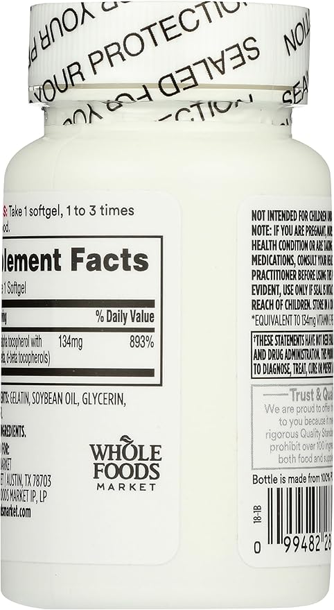 365 by Whole Foods Market, Vitamin E 200 IU, 120 CT