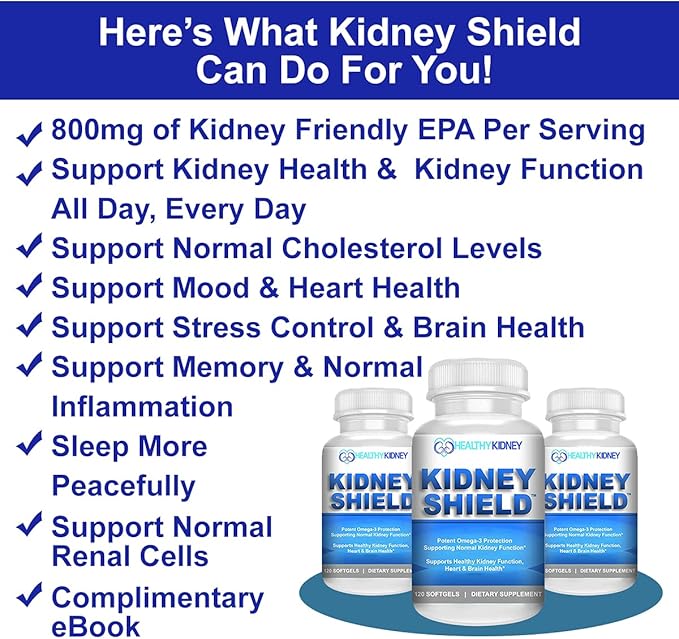 Kidney Restore & Kidney Shield 2-Pack Bundle for Kidney Cleanse, Support Kidney Function, Renal Health and More