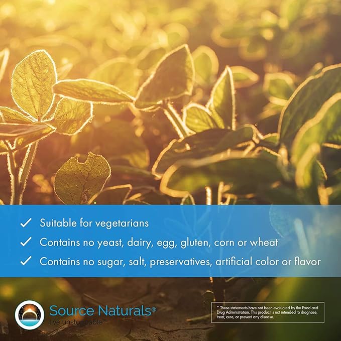 Source Naturals Mega Strength Beta Sitosterol, Plant Sourced, 375mg - 240 Tablets