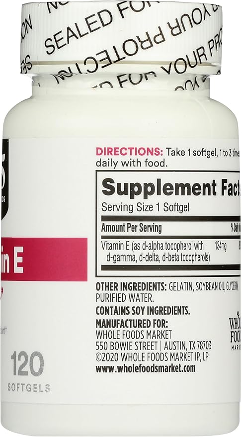 365 by Whole Foods Market, Vitamin E 200 IU, 120 CT