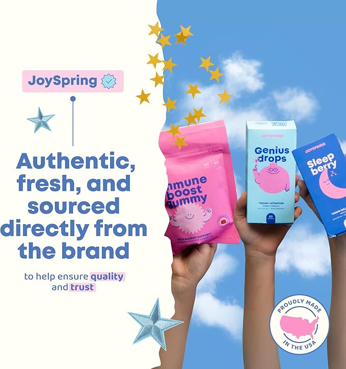 JoySpring ParaPatrol Kids’ Herbal Blend – Alcohol-Free Liquid Supplement with Black Walnut and Wormwood Extract | Supports Digestive Health | Natural Raspberry Flavor – 30 Servings