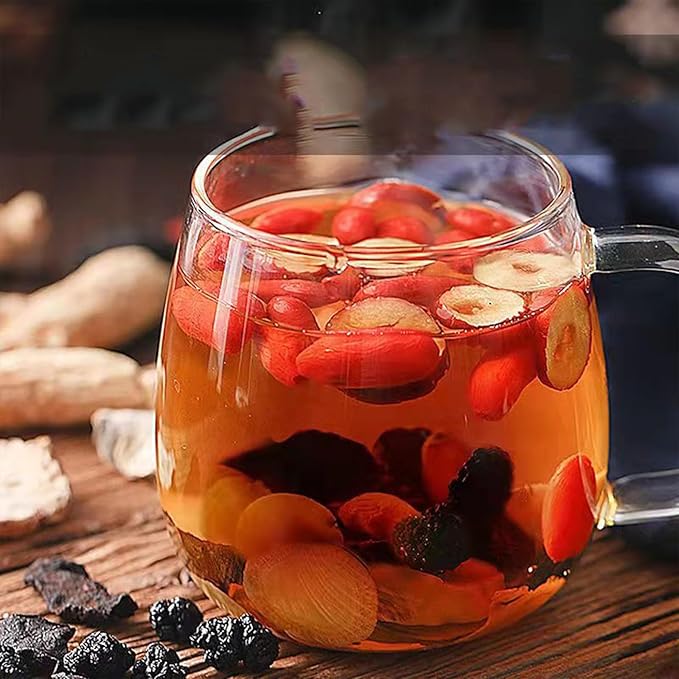 Ginseng & Mulberry Herbal Tea,Ginseng Five Treasures Tea, Kidney Formula Six Treasure Teas, Wolfberry Mulberry Herbal Goji Berry Red Date Teas Formula Traditional Chinese Blend (20bags)