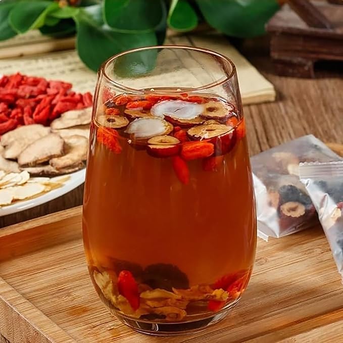 Kidney Tea Formula Ginseng Six/Five Treasure Tea, Te Renal Chino, Te De RiñOnes Sadulable, Organic Cleanse Eight Treasure Healthy Kidney Cleansing for Men Women(50bag/5boxes)