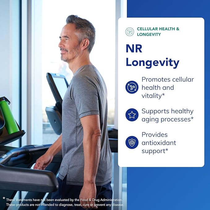 Pure Encapsulations NR Longevity NAD Supplement – Supports Healthy Aging, NAD+ Replenishment, Mitochondrial Function, with NIAGEN – Gluten Free, Non-GMO, Hypoallergenic – 60 Capsules