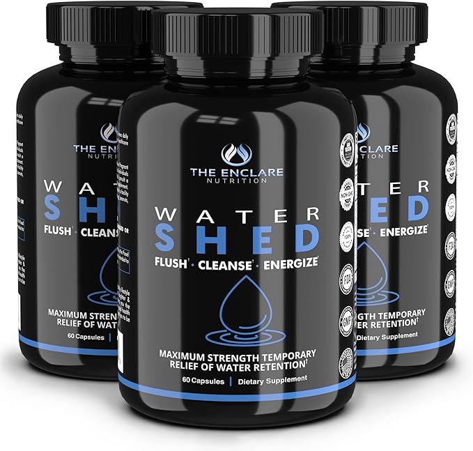 THE ENCLARE NUTRITION Water Pills - Diuretic Water Pills for Swollen Feet and Ankles Relief - for Women or Men - Edema Relief - for Weight, Liquid Retention, Swelling, Bloating & Fluid Balance (3)