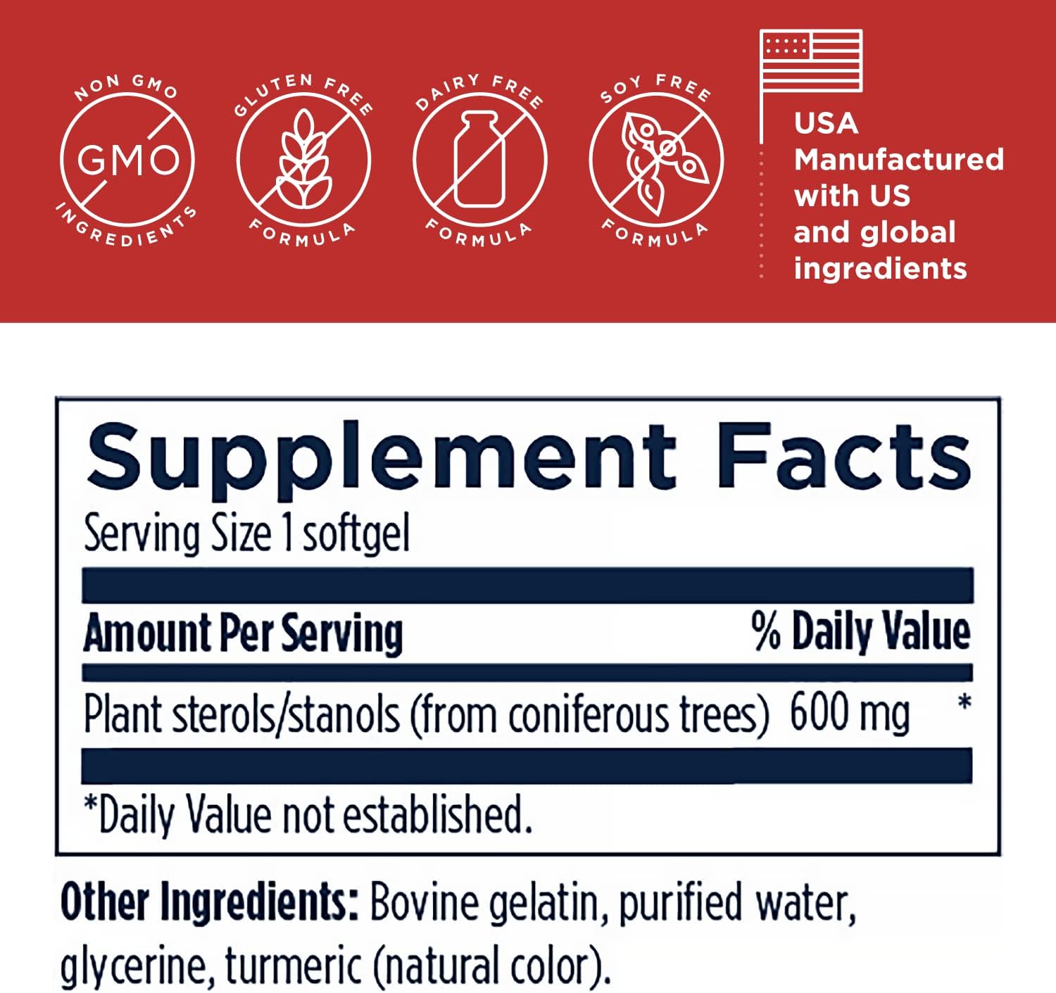 Designs for Health Plant Sterols and Stanols - Foresterol Stanol Sterol Supplement with Beta-Sitosterol from Coniferous Pine - Designed to Help Maintain Healthy Cholesterol Levels (90 Softgels)