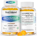 L Methylfolate Gummies, 5-MTHF Gummies for Kids & Adults, Methyl Folate and B12 Supplement, Highly Absorbable MTHFR Supplement, Support Brain Health, Immunity, Kids Growth, 120 CT