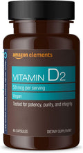 Amazon Elements Vitamin D 2000 IU, 65 Capsules